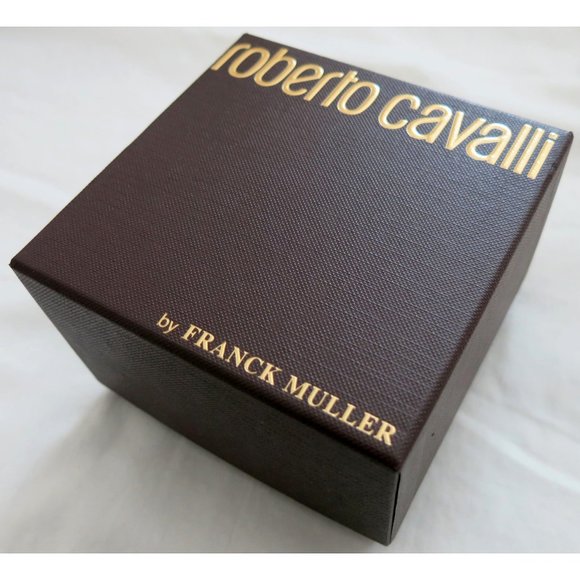 NWT $800 Ladies Roberto Cavalli by Franck Muller 34mm Pyramid-Lug Watch IL048